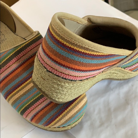 Dansko Shoes - Dansko Vegan Cloth Slip on Clogs Multicolor size 9
